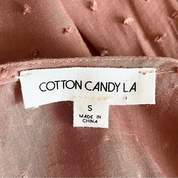 Cotton Candy LA Boho Cutout Tie Front Romper Size S - Picture 12 of 14